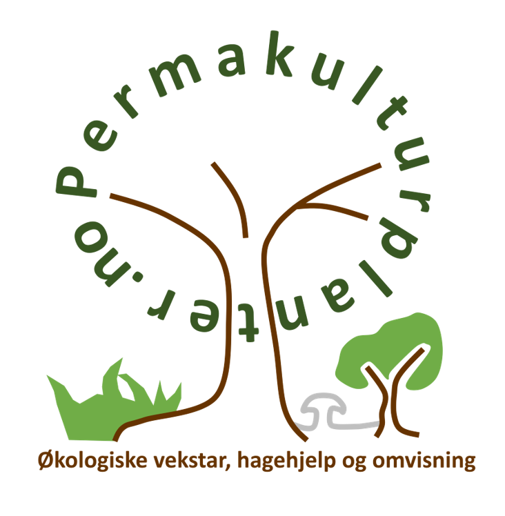 Permakulturplanter.no logo med undertekst